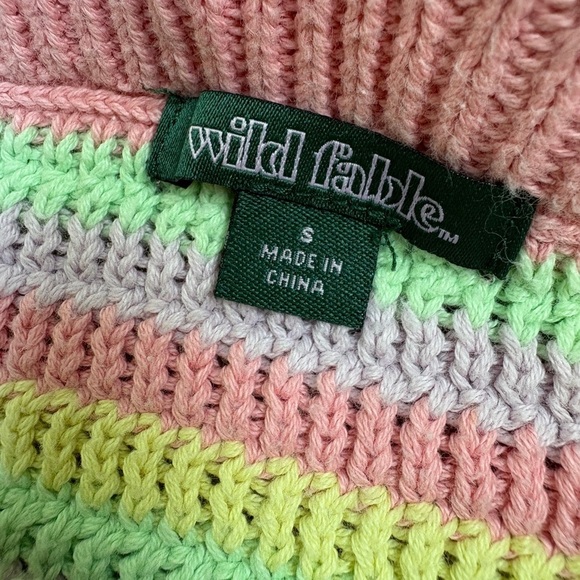 ⭐️WILD FABLE Pastel Crochet Knit Mini Skirt - Picture 4 of 4